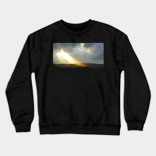 Angel of light over the valley of hope Crewneck Sweatshirt